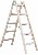 Holz-Stehleiter, 2 x 4 oder 5 Sprossen