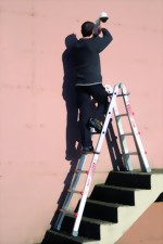 Wakü Leiter als Treppenleiter